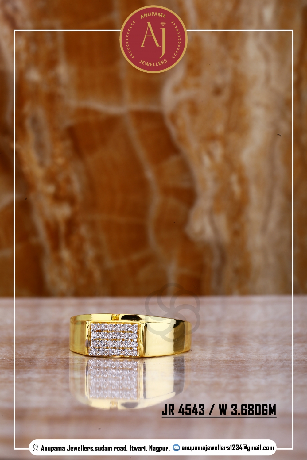 Buy 14 k Gold Lab Diamond Mens Ring at Best Online Price
