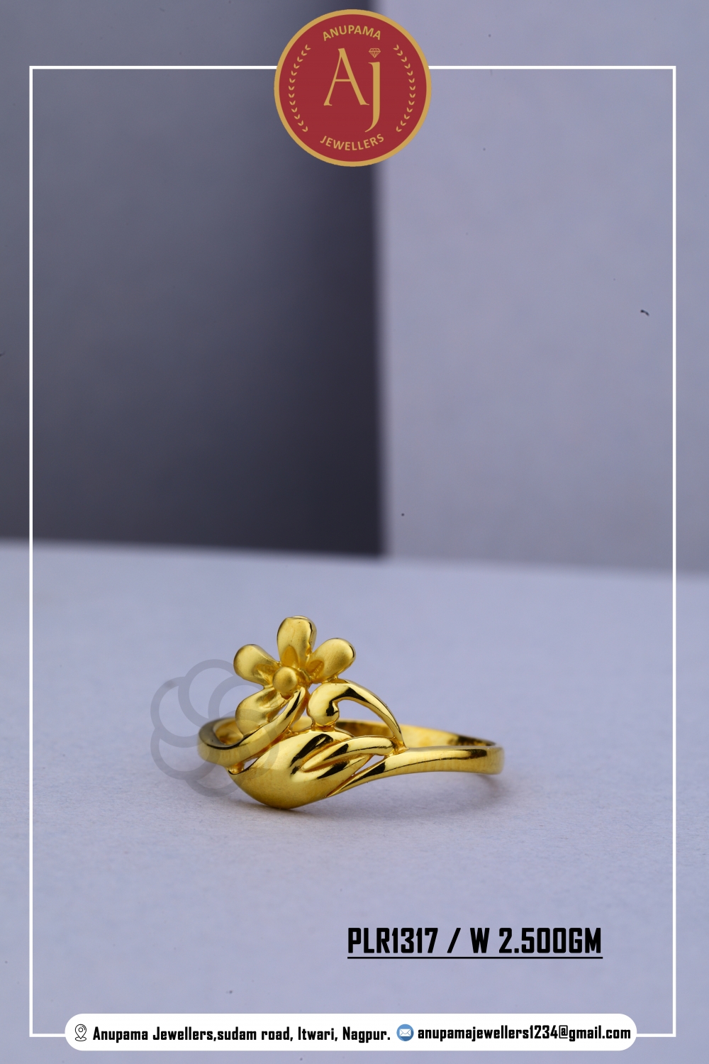 22 CT Ladies Gold Ring By Anupama Jewellers