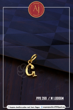 22 CT Gold Pendent By Anupama Jewellers