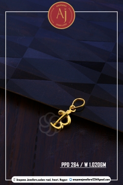 22 CT Gold Pendent By Anupama Jewellers