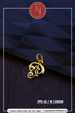 22 CT Gold Pendent By Anupama Jewellers