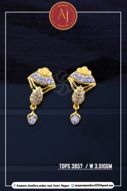 22 CT Drops Earring By Anupama Jewellers
