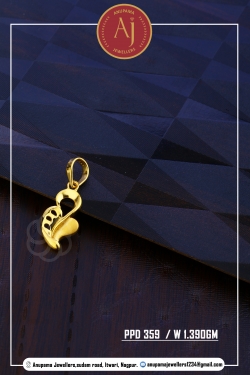 22 CT Gold Pendent By Anupama Jewellers