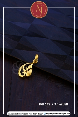 22 CT Gold Pendent By Anupama Jewellers