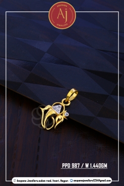 22 CT Gold Pendent By Anupama Jewellers