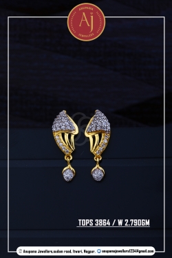 22 CT Drops Earring By Anupama Jewellers