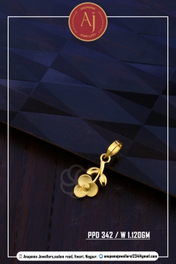 22 CT Gold Pendent By Anupama Jewellers