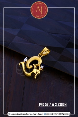22 CT Gold Pendent By Anupama Jewellers